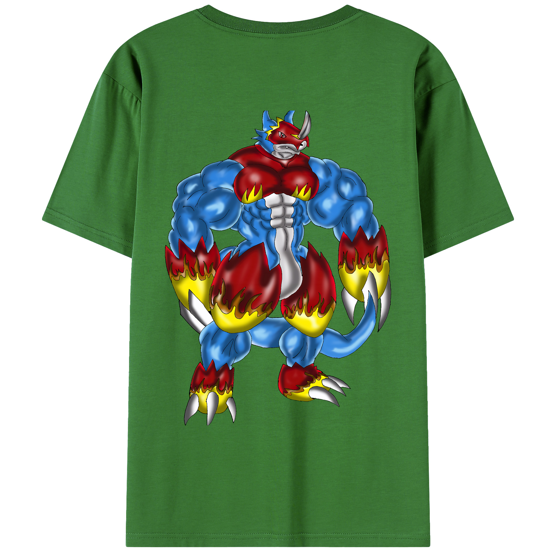 （画像用） Digimon デジタルモンスター/デジモン レディース半袖Tシャツ(バックプリント)